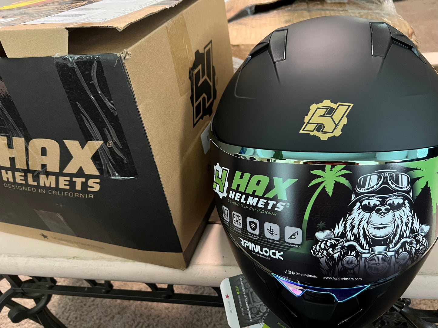 HAX Amatista Modular Flip-Up Dual Visor Motorcycle Helmet - DOT/ECE Approved, Lightweight, Comfortable, and Stylish Helmet for Men and Women (Matte Black M)