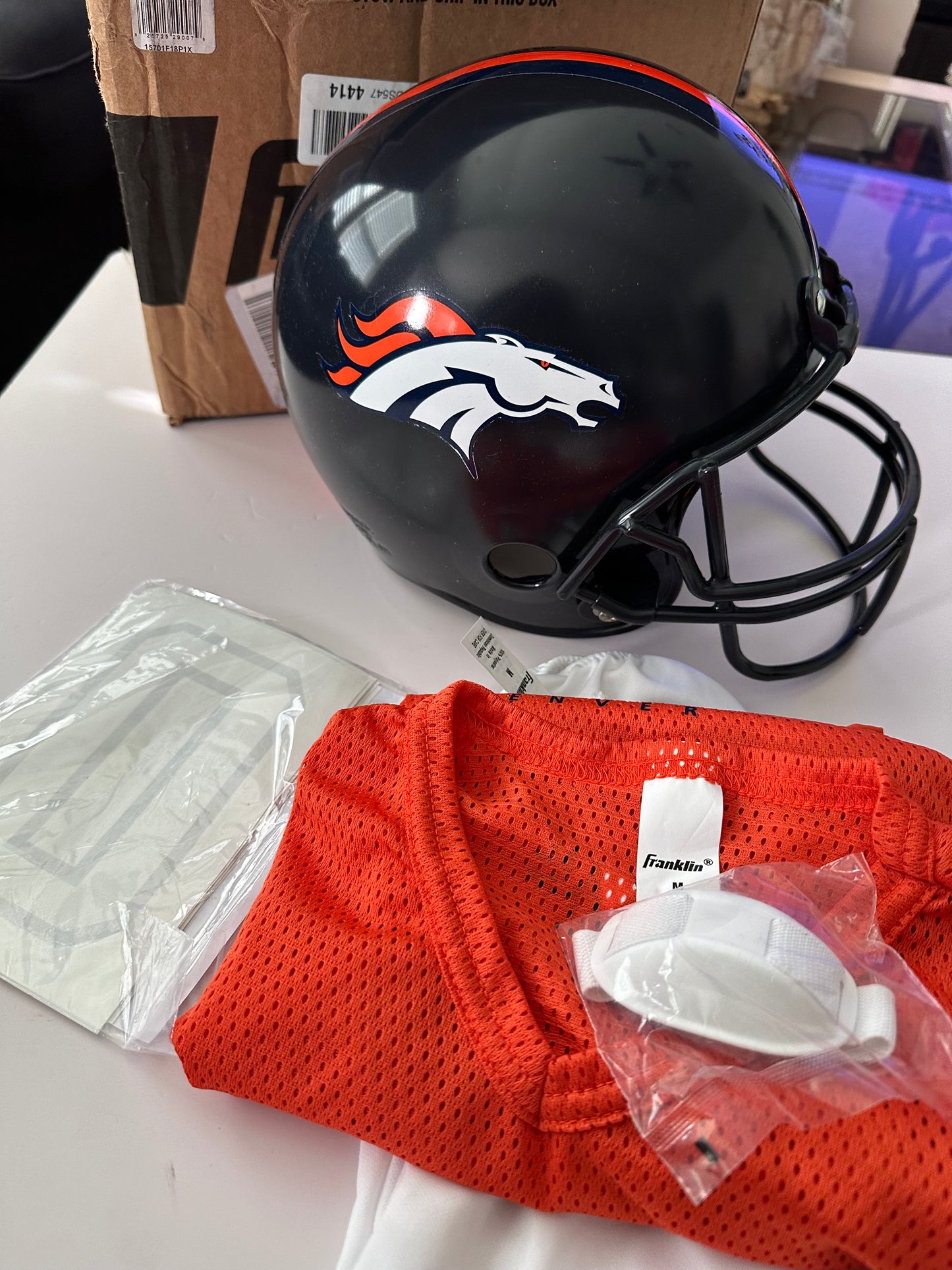 Franklin Sports NFL Youth Football Uniform Set for Boys & Girls - Broncos