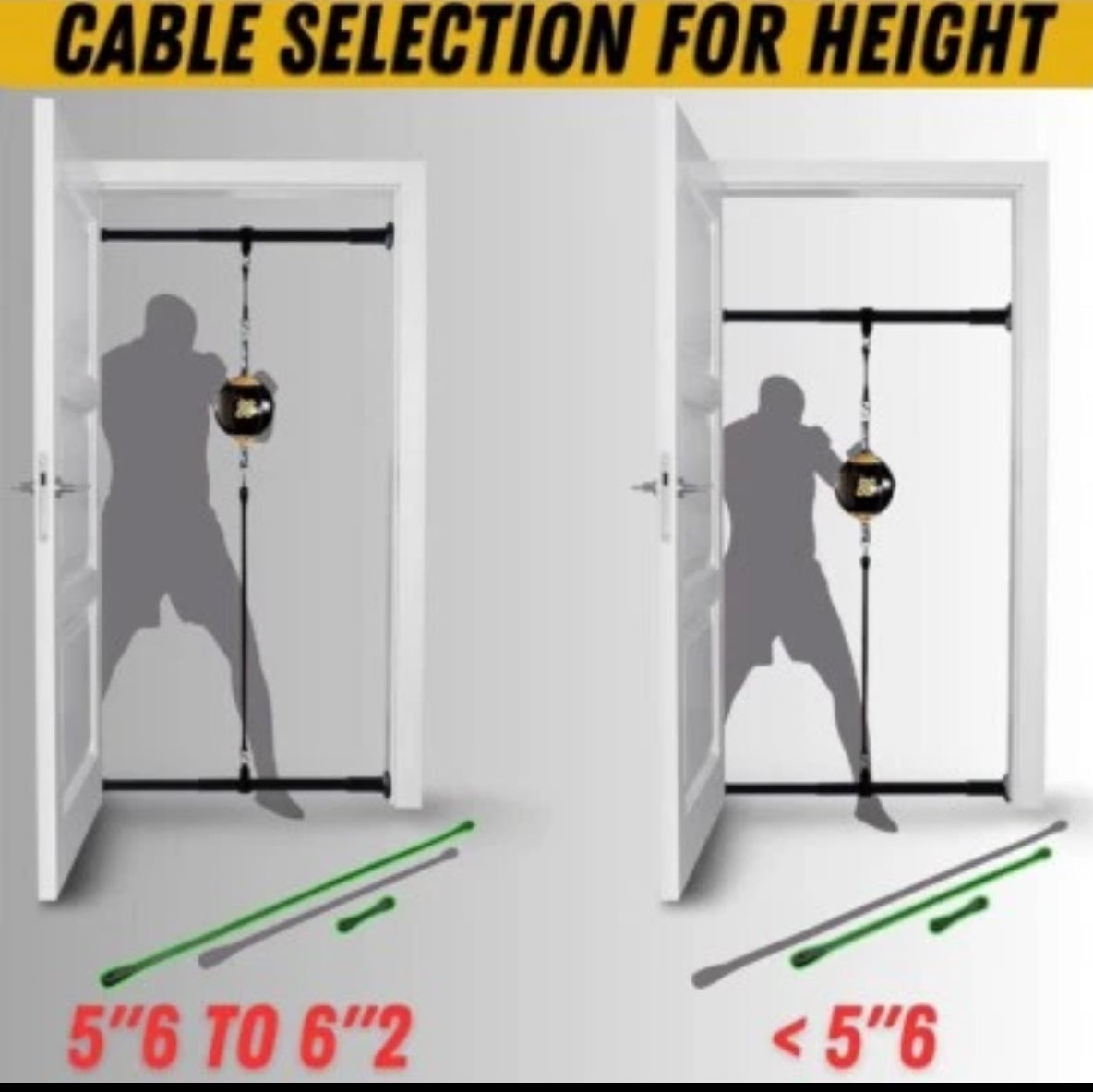 GYRO FITNESS | Doorway Punching Bag/Double End Bag 2.0 | Build The Ultimate Fusion of Speed and Power with This Boxing Reflex Bag | Ideal Boxing Equipment for Training at Home