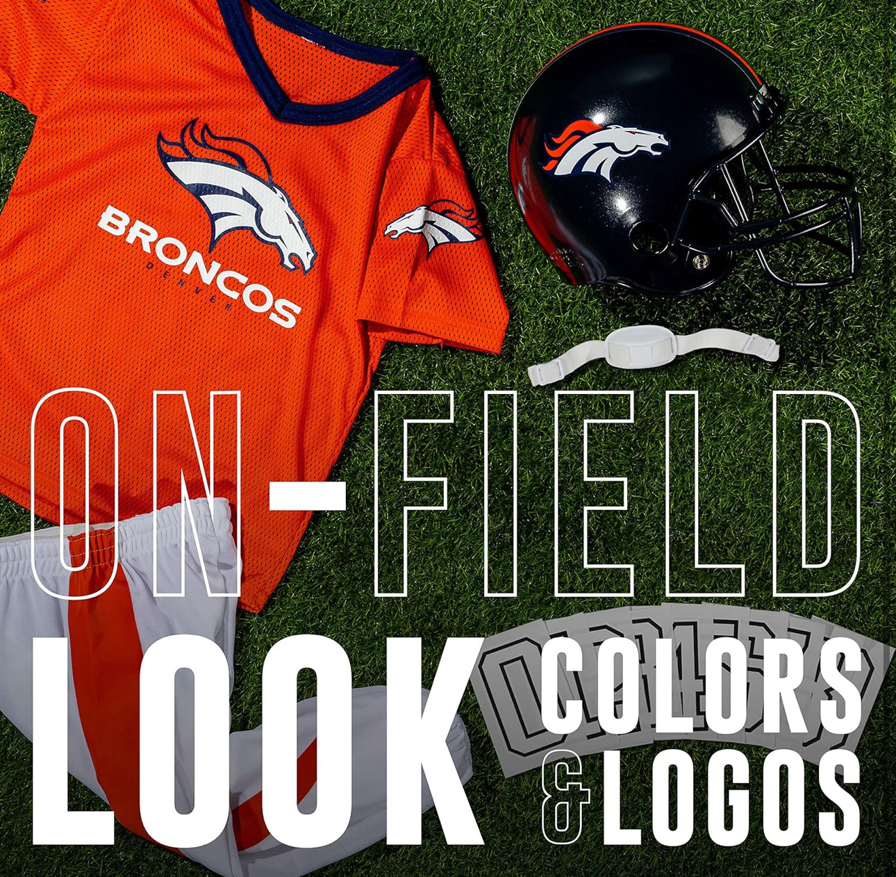 Franklin Sports NFL Youth Football Uniform Set for Boys & Girls - Broncos