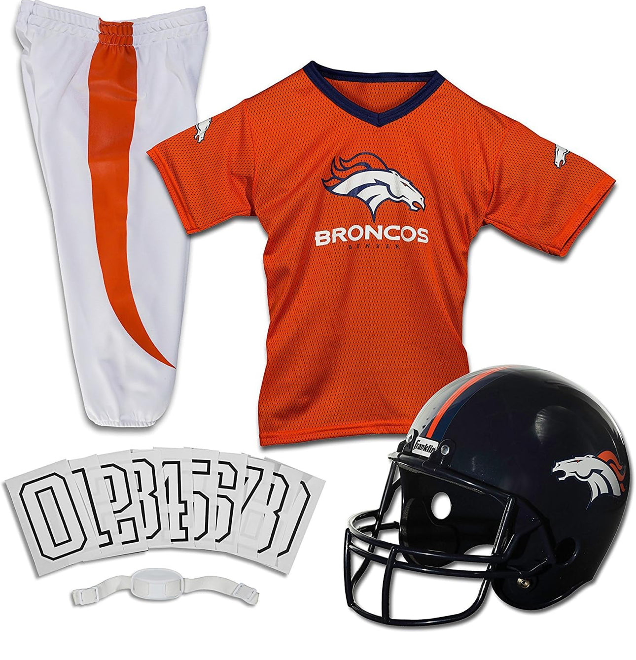 Franklin Sports NFL Youth Football Uniform Set for Boys & Girls - Broncos